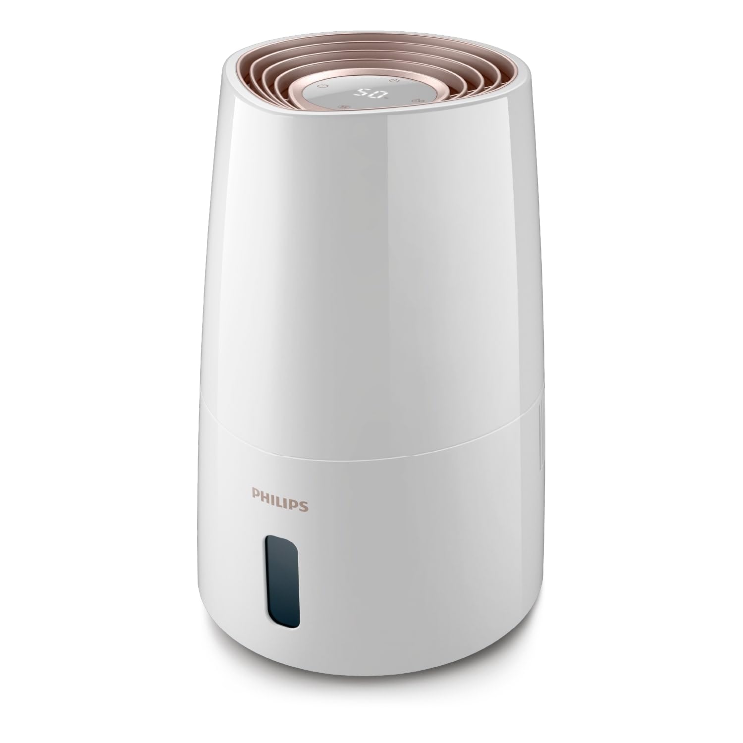 Philips HU2718/10 2000 Series Luftbefeuchter 2L – NanoCloud, 200ml/h, 32m², 3 Stufen, 15h, Schwarz/Kupfer