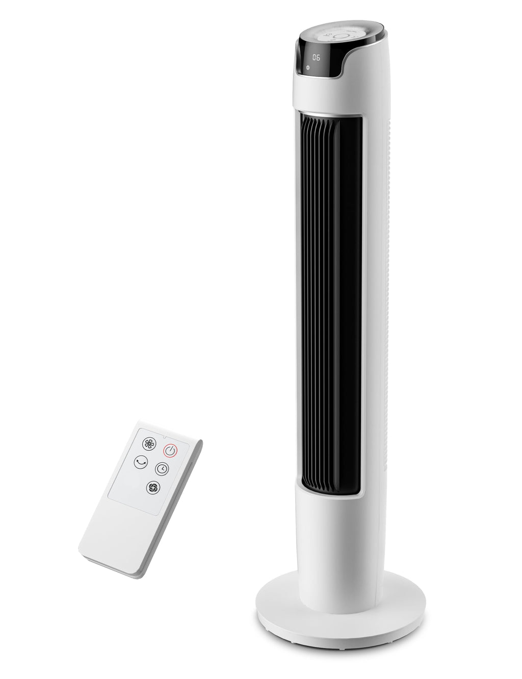 Midea FZ10-19BRA Turmventilator 110cm – 3 Modi, 90° Oszillation, 45dB, 7h Timer, Fernbedienung, Weiß