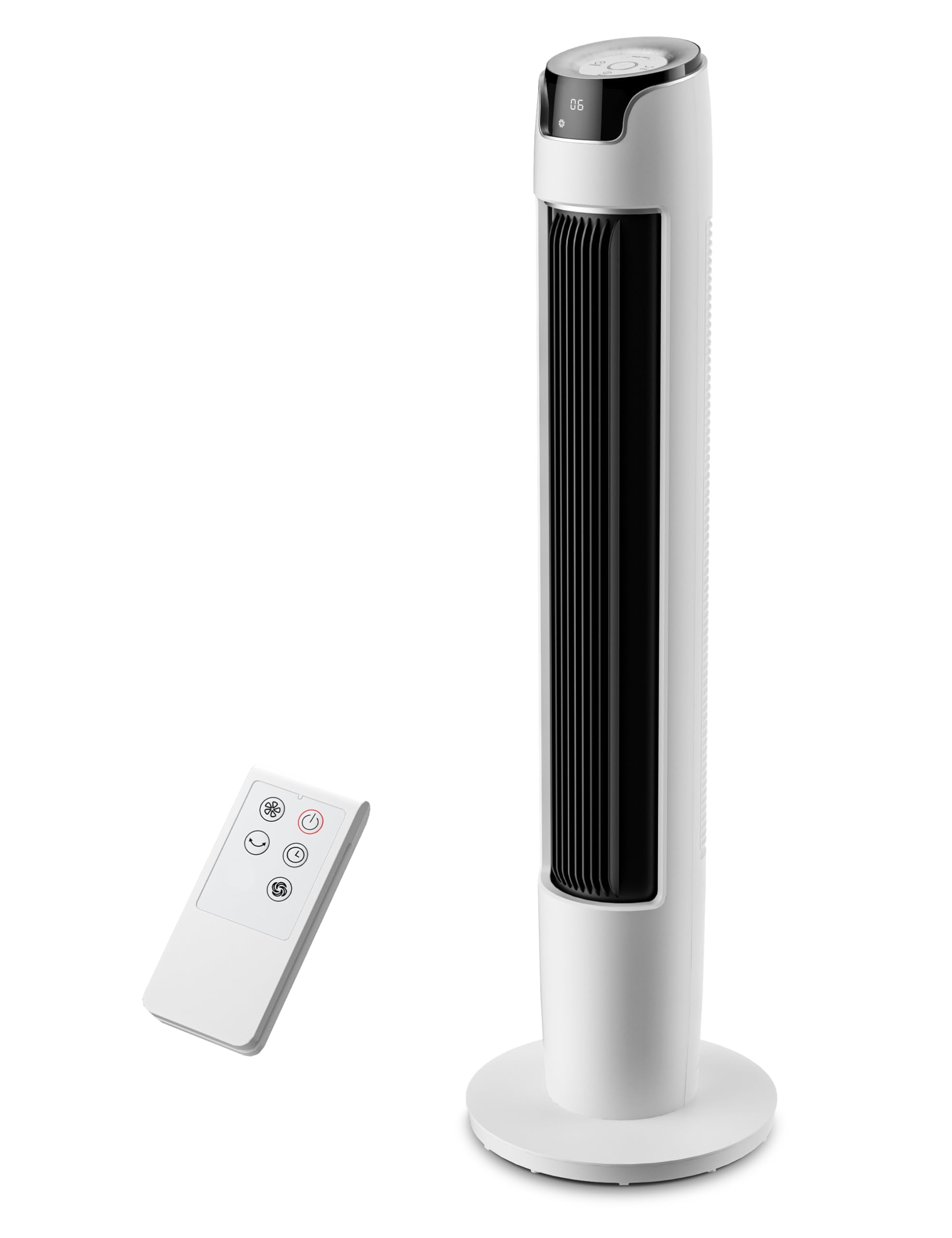 Midea FZ10-19BRA Turmventilator 110cm – 3 Modi, 90° Oszillation, 45dB, 7h Timer, Fernbedienung, Weiß