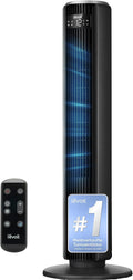Levoit LTF-F362-KEU Classic Turmventilator 92cm – 20dB, 7,9m/s, 12 Stufen, 4 Modi, 90°, 24W, Graphitschwarz