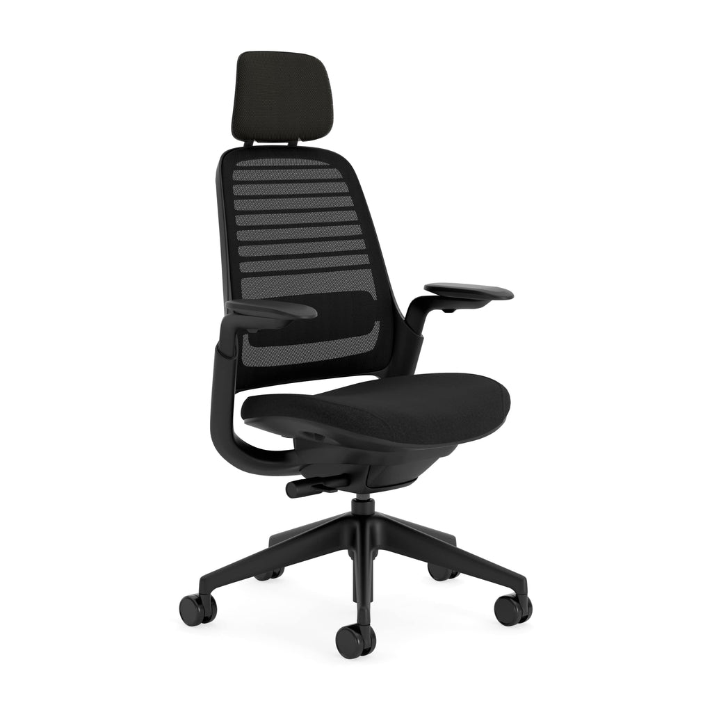 Steelcase Series 1 Bürostuhl, Mesh-Rückenlehne, Ergonomisch, Lordosenstütze, Truffle