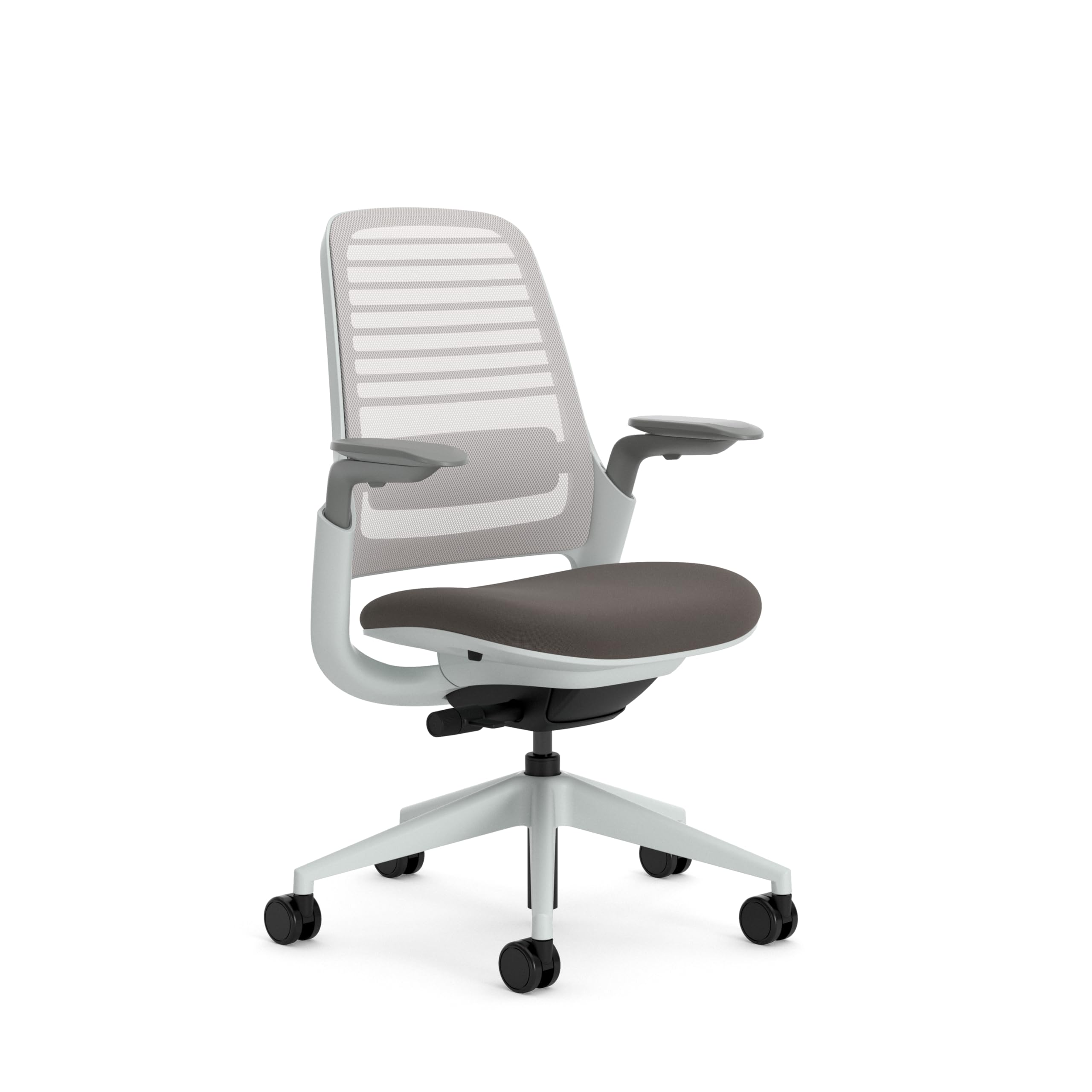 Steelcase Series 1 Bürostuhl, Mesh-Rückenlehne, Ergonomisch, Lordosenstütze, Truffle