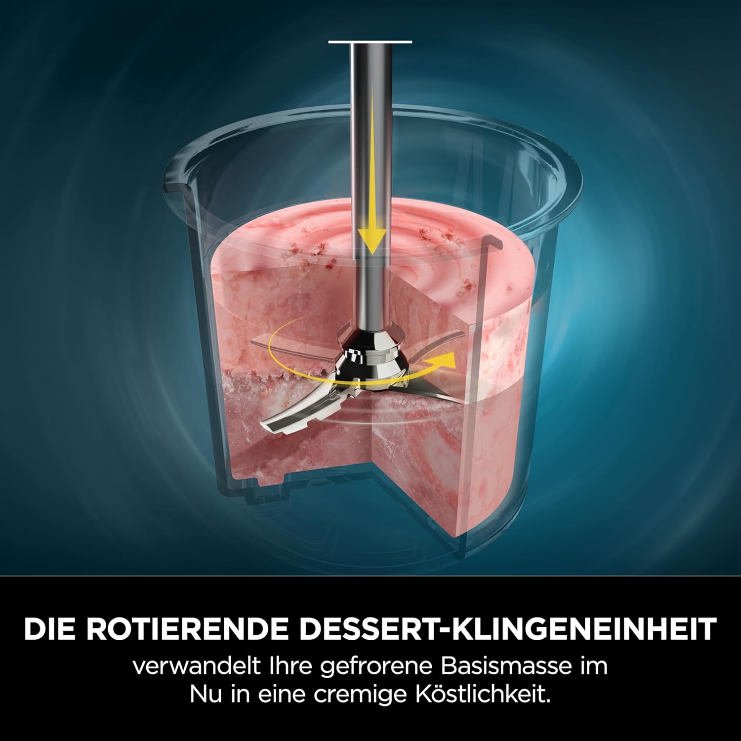 Ninja NC302EU Eismaschine 1,4 L – 7 Programme, Creamify Technologie, 2 Behälter, Schwarz/Silber